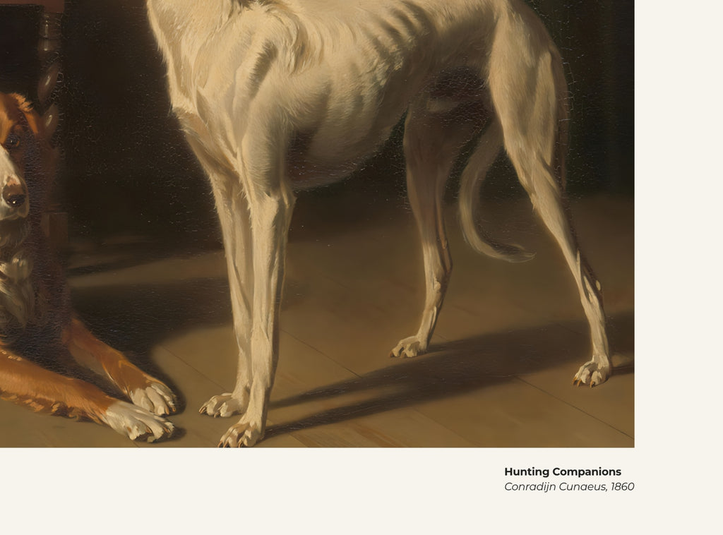 Compagnons de chasse – Conradijn Cunaeus, avec légende titre et artiste