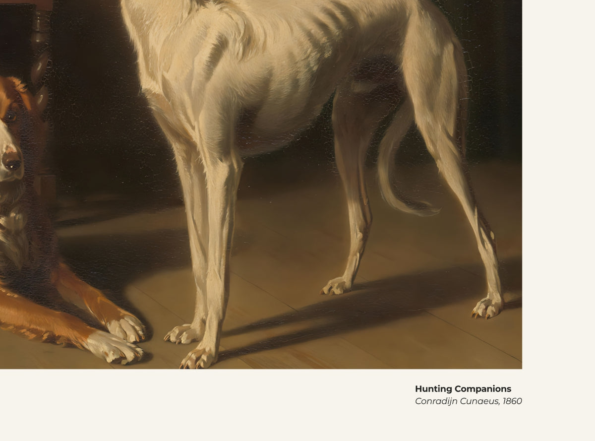 Compagnons de chasse – Conradijn Cunaeus, avec légende titre et artiste