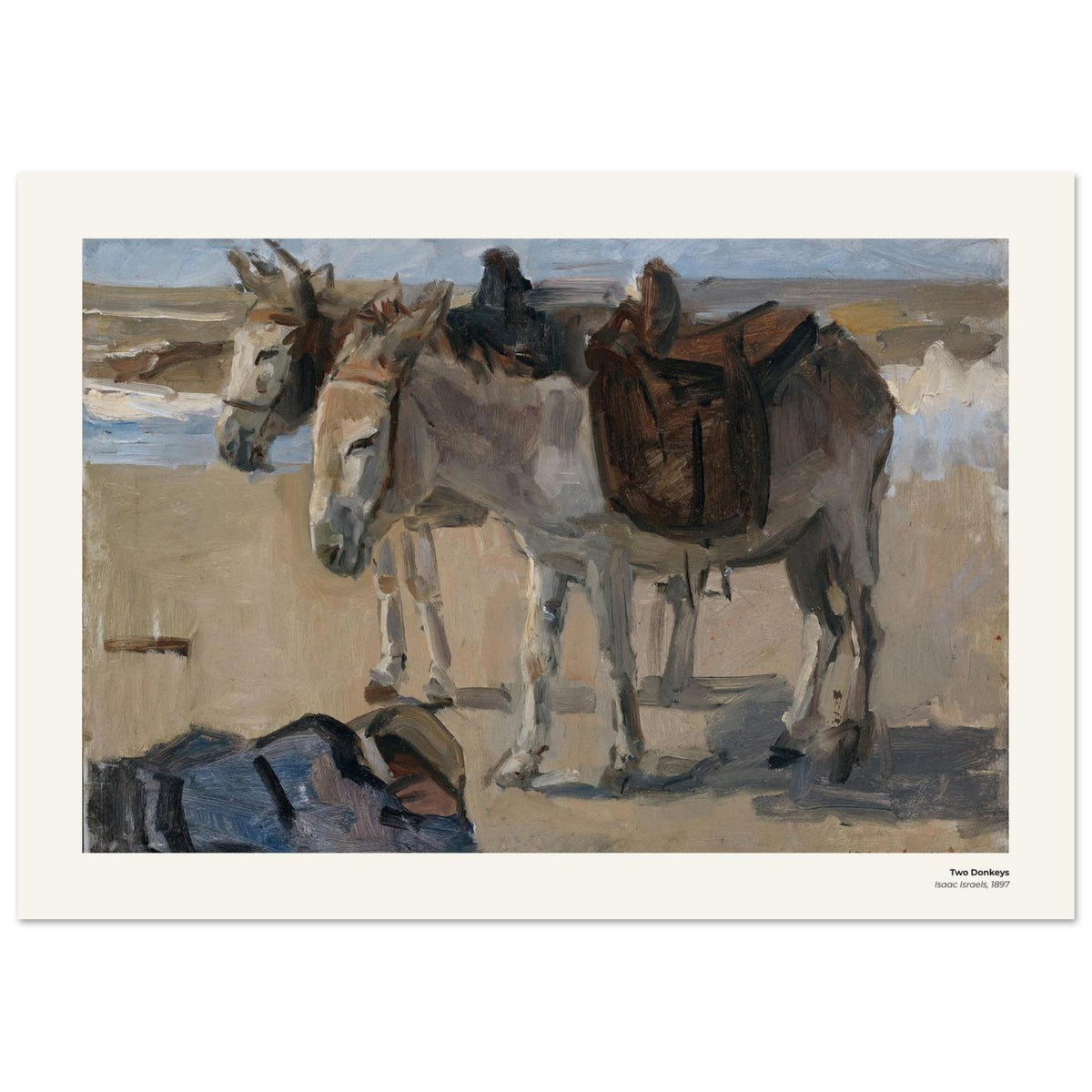 Deux ânes – Isaac Israëls, reproduction d'art