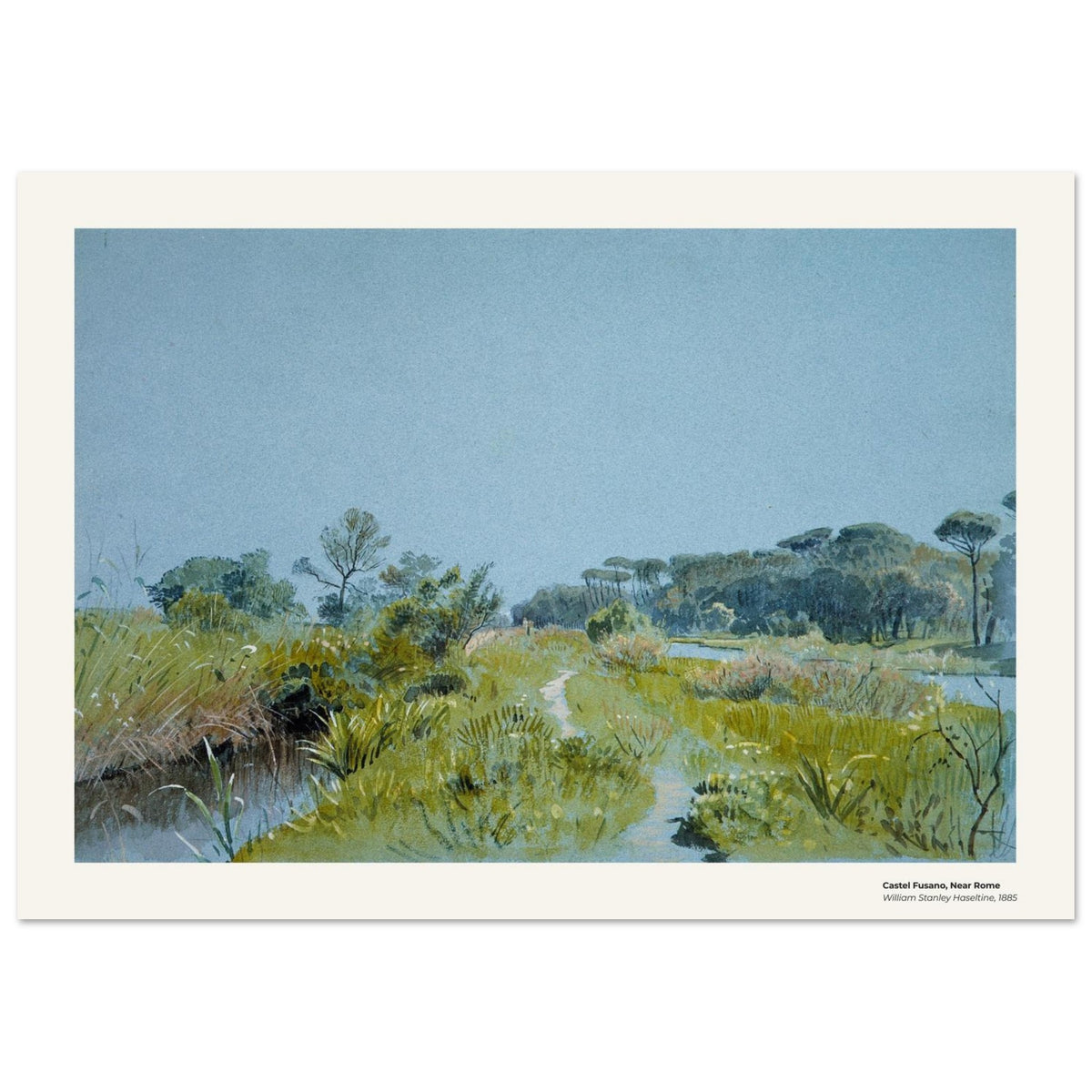 Castel Fusano, près de Rome – William Stanley Haseltine, détail de la reproduction