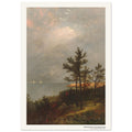 L'orage qui monte sur le détroit de Long Island – John Frederick Kensett, détail de la reproduction