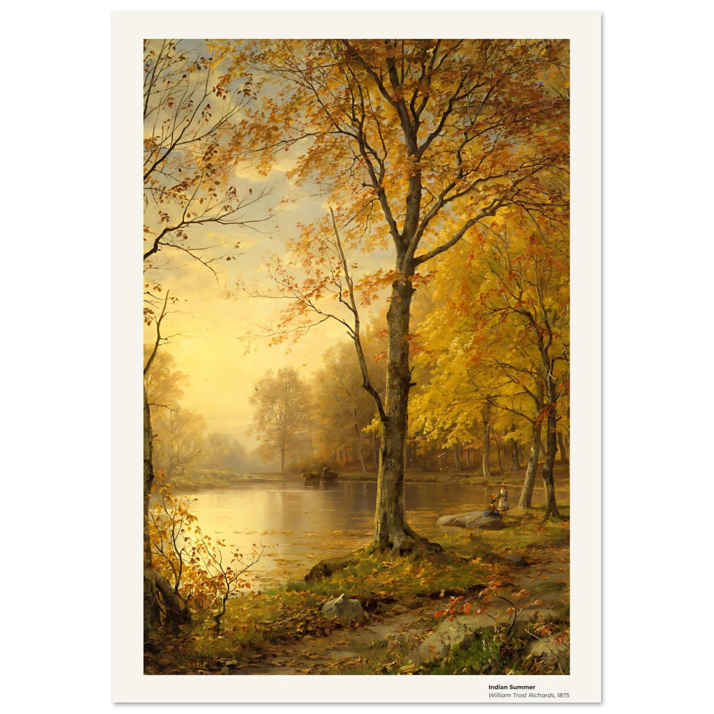 L'été indien – William Trost Richards, détail de la reproduction