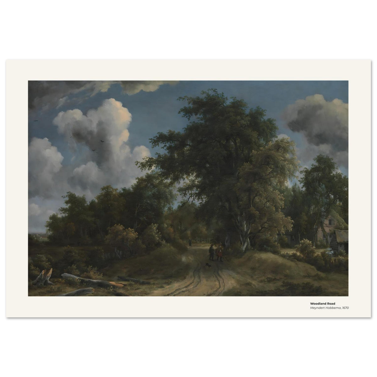 Chemin des Bois – Meindert Hobbema, reproduction d'art
