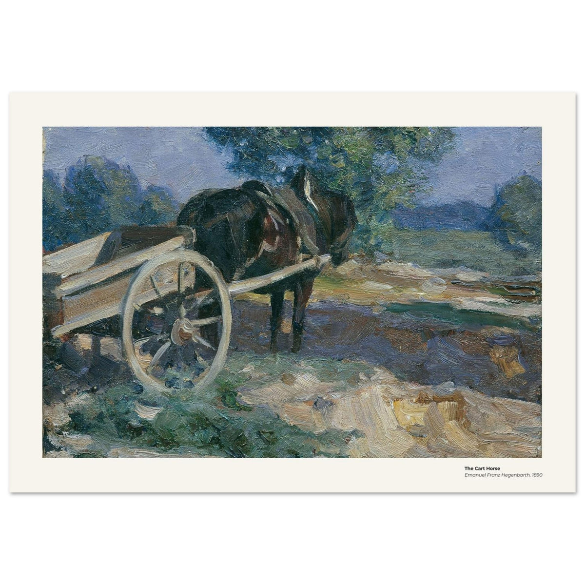 Le cheval de charrette – Emanuel Franz Hegenbarth, reproduction d'art