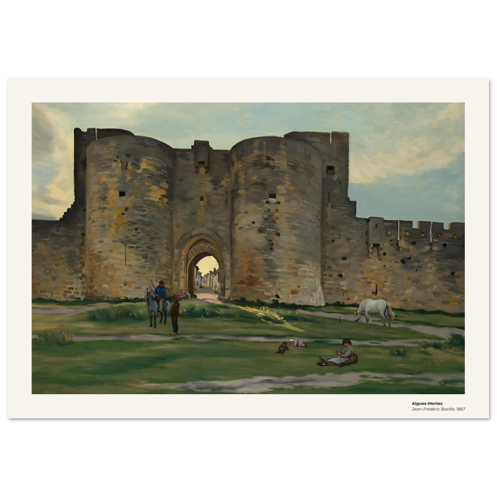 Aigues-Mortes – Frédéric Bazille, détail de la reproduction