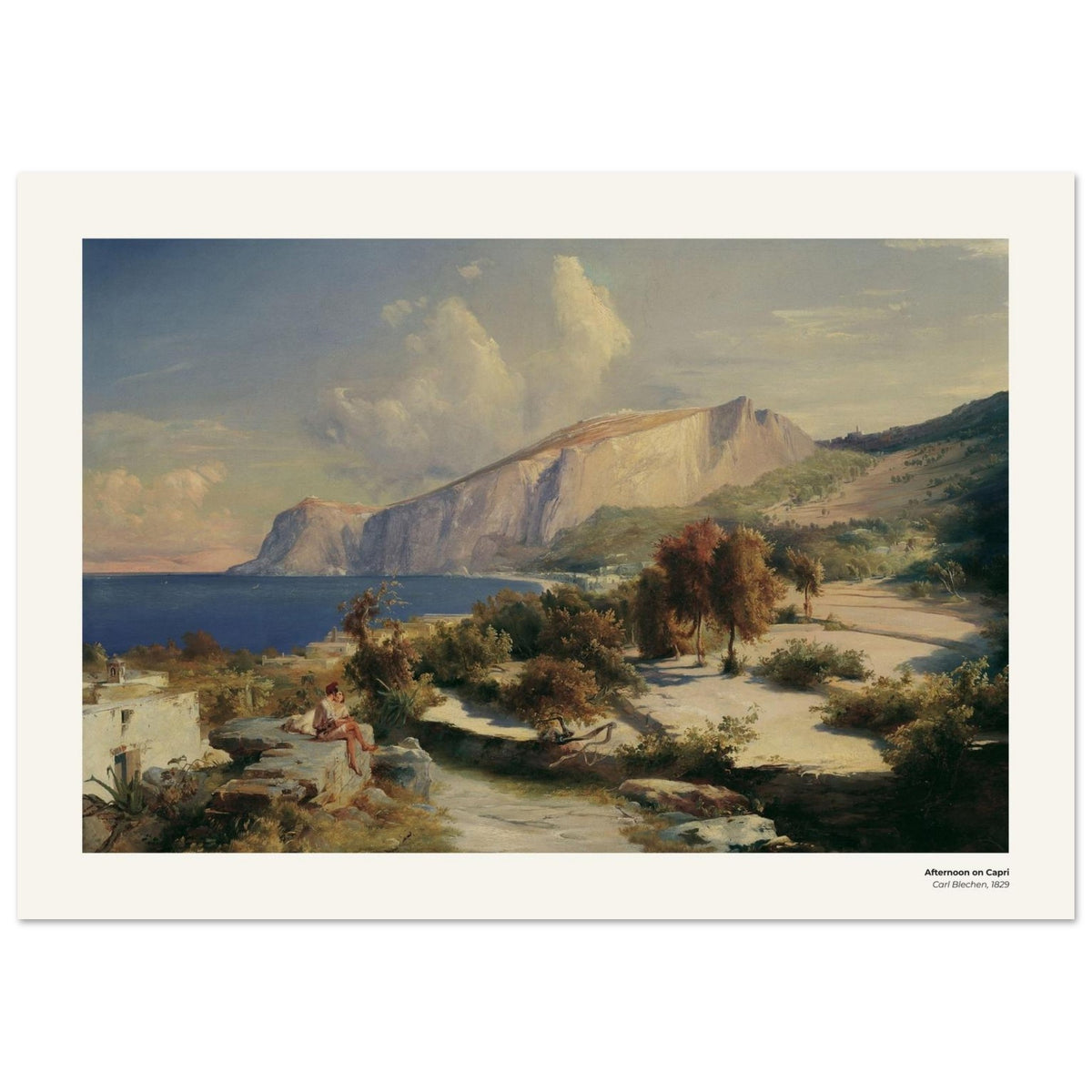 Après-midi à Capri – Carl Blechen, reproduction d'art