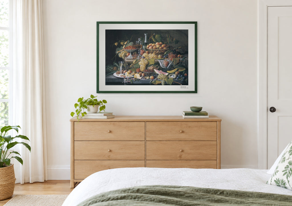Nature morte : Fruits – Severin Roesen, aperçu encadré en situation