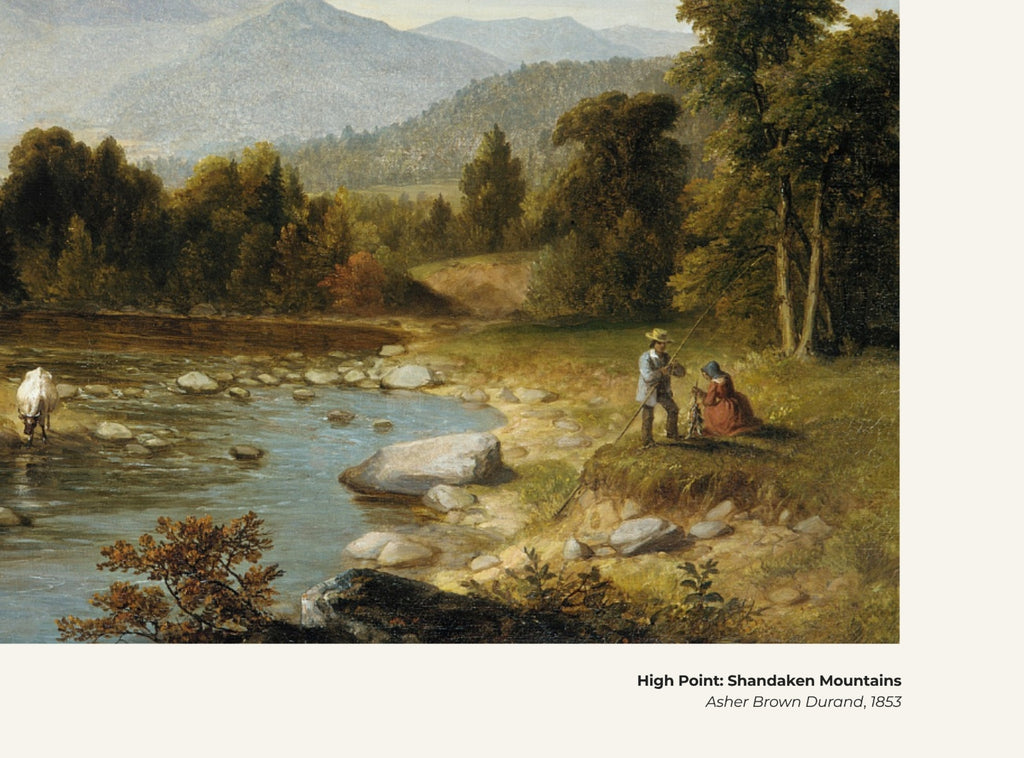 Point culminant : monts Shandaken – Asher Brown Durand, avec légende titre et artiste