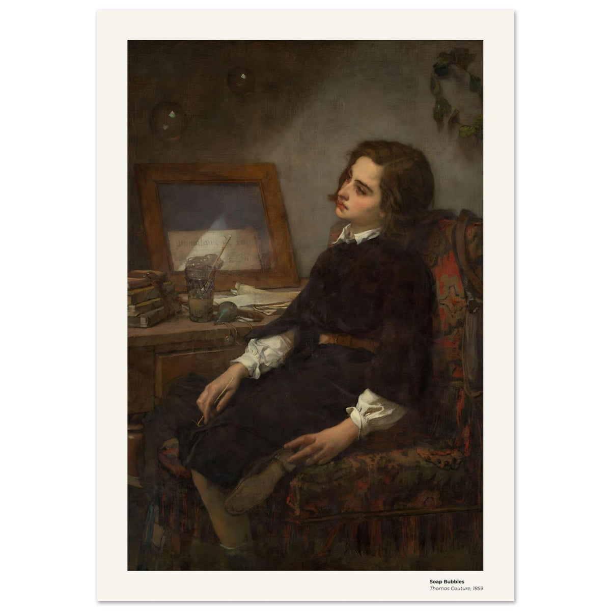 Bulles de savon – Thomas Couture, reproduction d'art