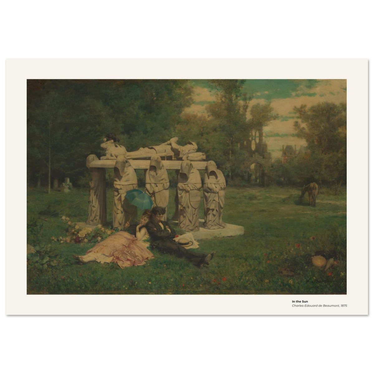 Au soleil – Charles-Édouard de Beaumont, détail de la reproduction
