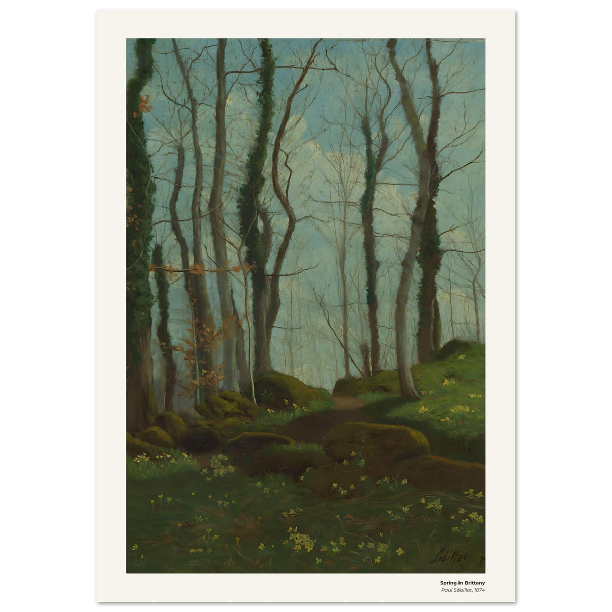 Le printemps en Bretagne – Paul Sébillot, détail de la reproduction