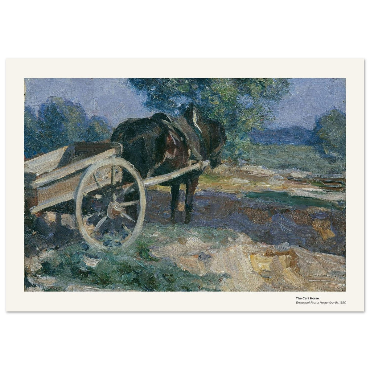 Le cheval de charrette – Emanuel Franz Hegenbarth, reproduction d'art
