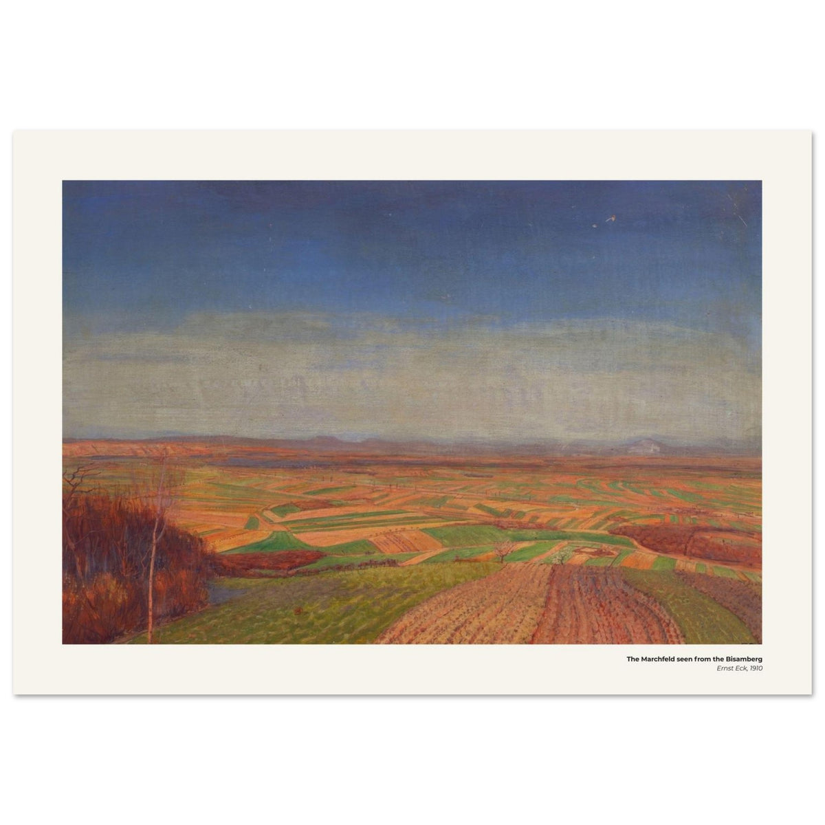 Le Marchfeld vu depuis le Bisamberg – Ernst Eck, reproduction d'art