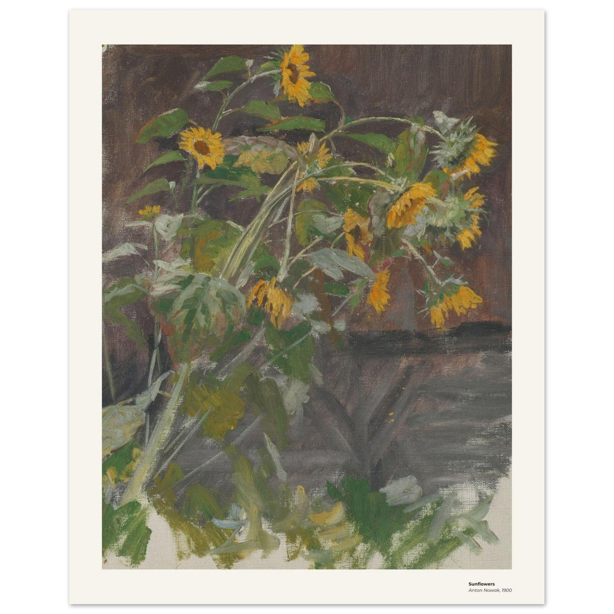 Tournesols – Anton Nowak, reproduction d'art