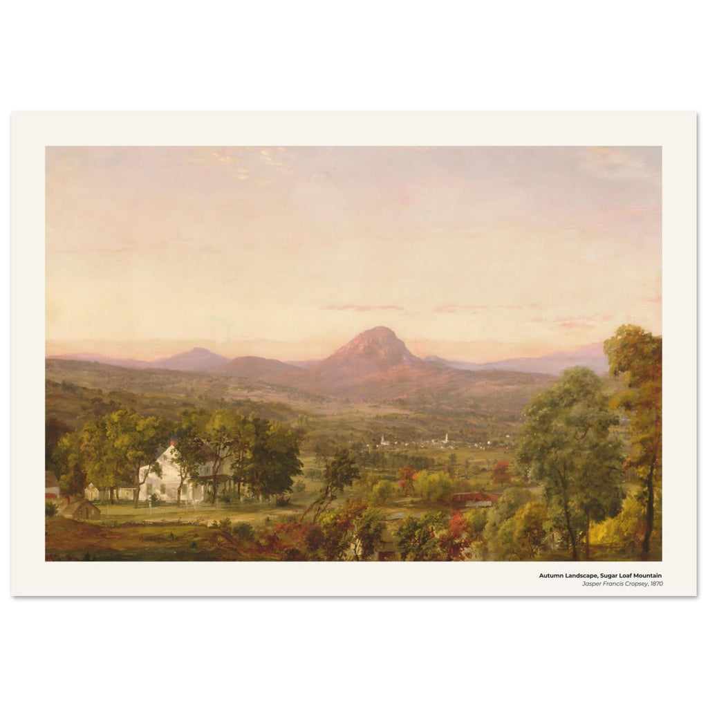 Paysage d'automne, mont Pain de Sucre – Jasper Francis Cropsey, détail de la reproduction