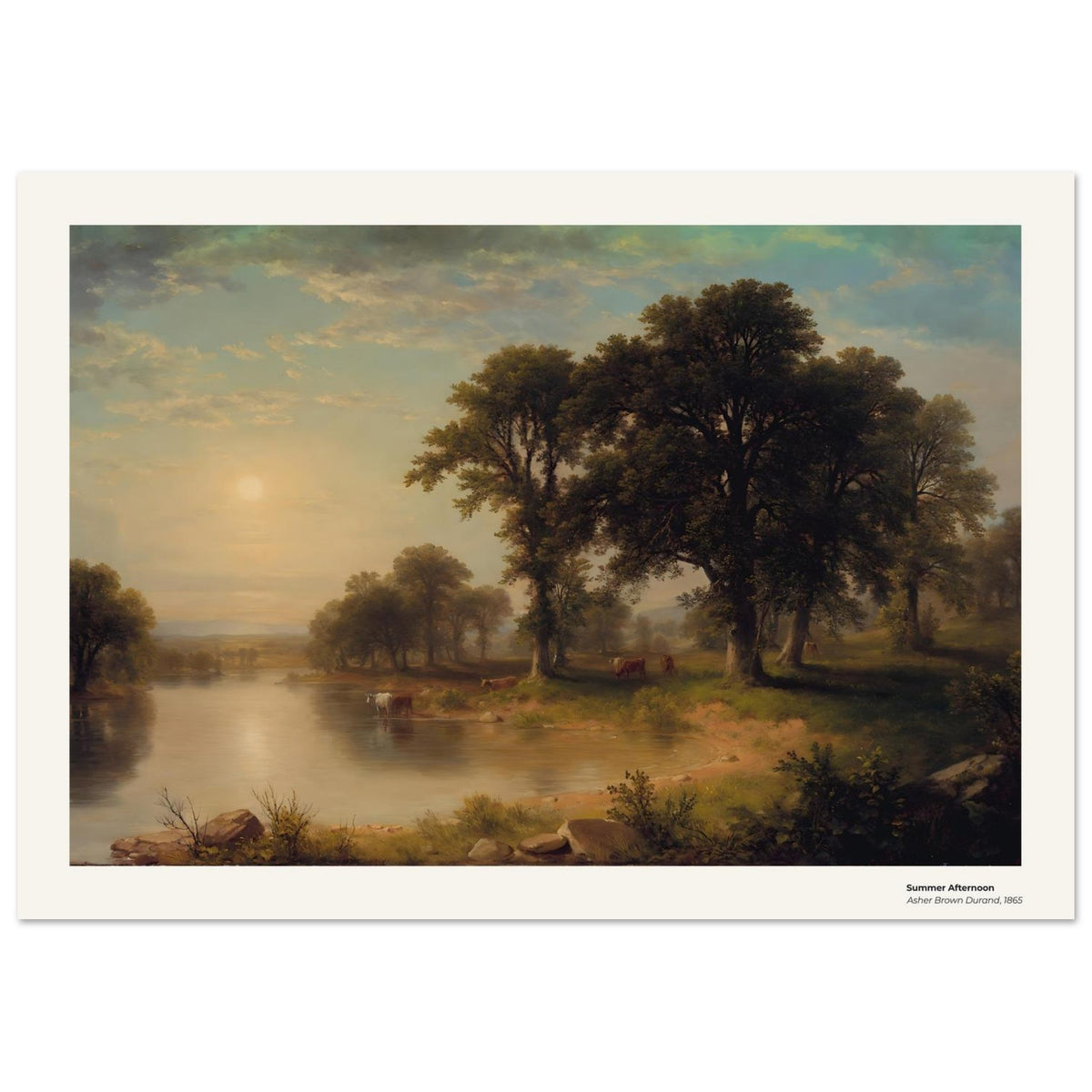 Après-midi d'été – Asher Brown Durand, détail de la reproduction