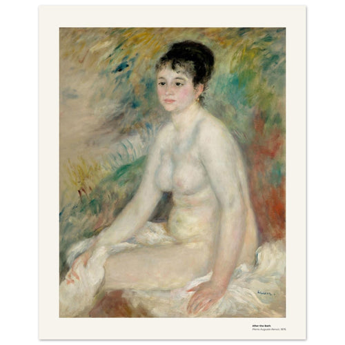 Après le bain – Pierre-Auguste Renoir, détail de la reproduction