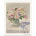 Roses pâles – Marie Olga Brand-Krieghammer, reproduction d'art
