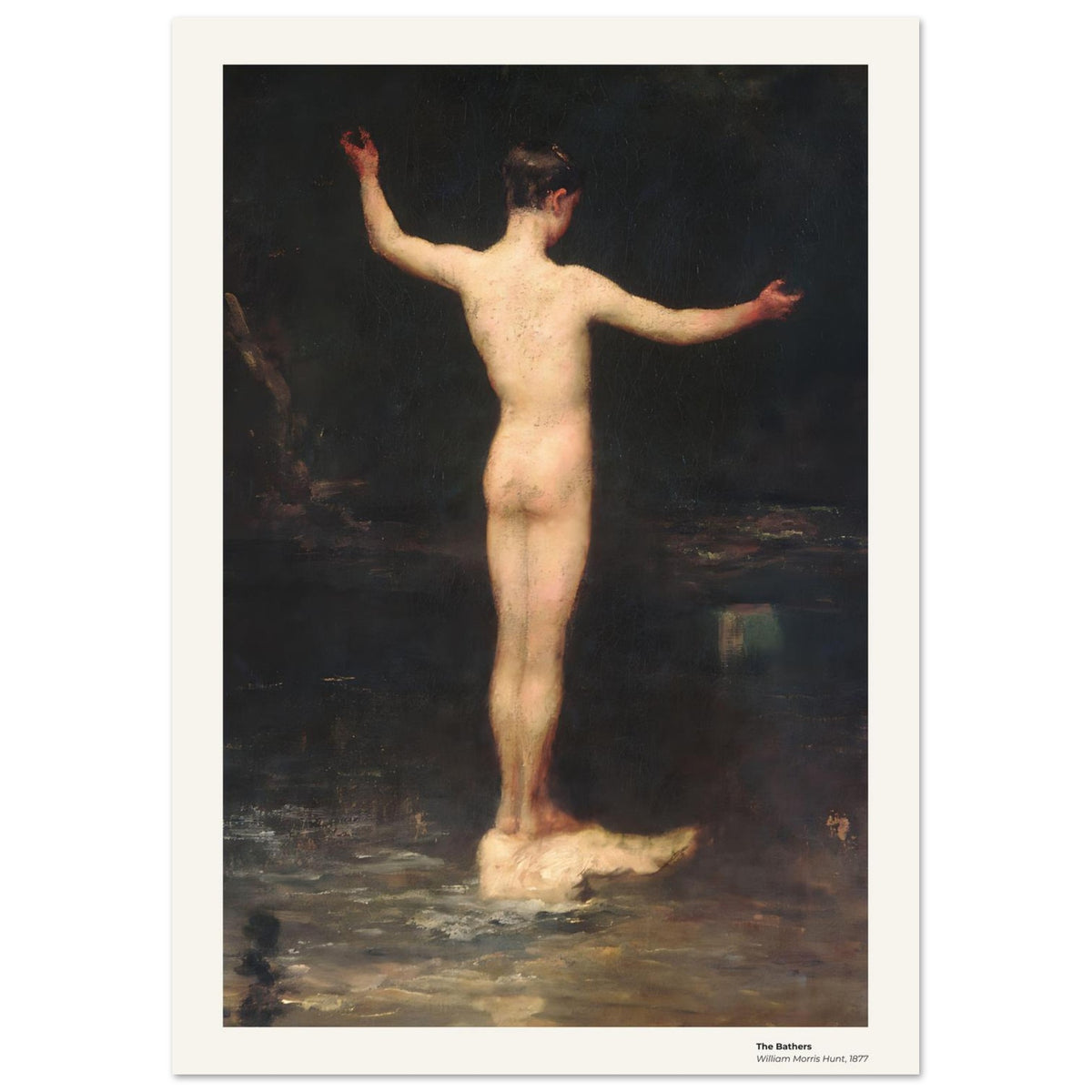 Les Baigneurs – William Morris Hunt, détail de la reproduction