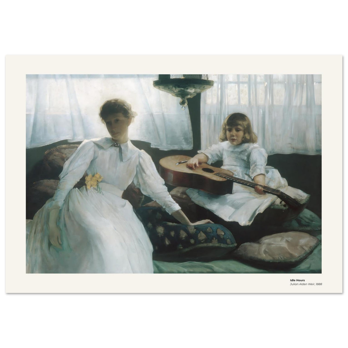 Heures de loisir – Julian Alden Weir, reproduction d'art