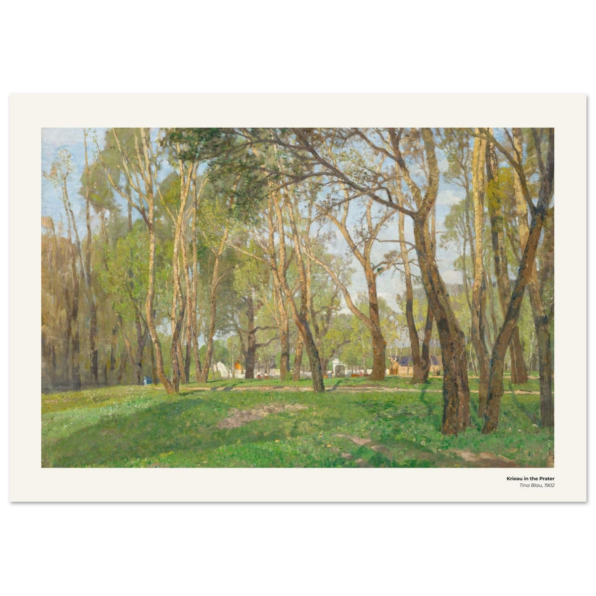 Krieau au Prater – Tina Blau, reproduction d'art