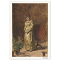 Jeune fille en méditation – Thomas Eakins, détail de la reproduction