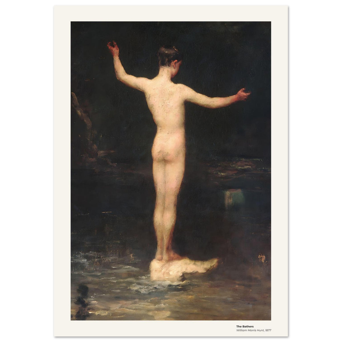 Les Baigneurs – William Morris Hunt, détail de la reproduction