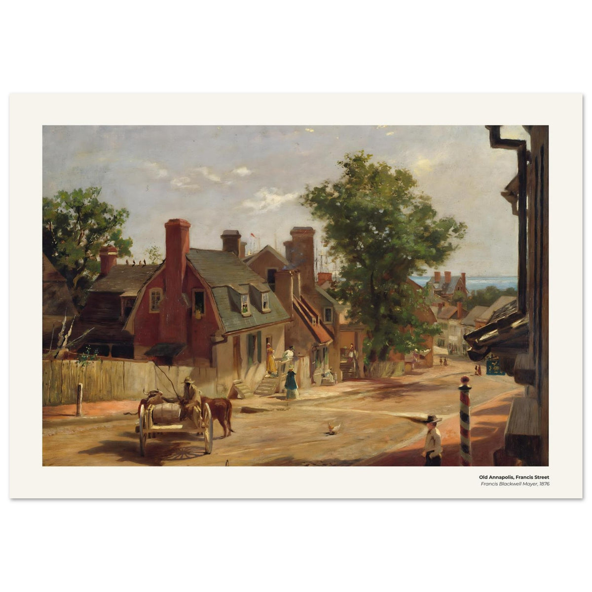 Le vieux Annapolis, rue Francis – Francis Blackwell Mayer, détail de la reproduction