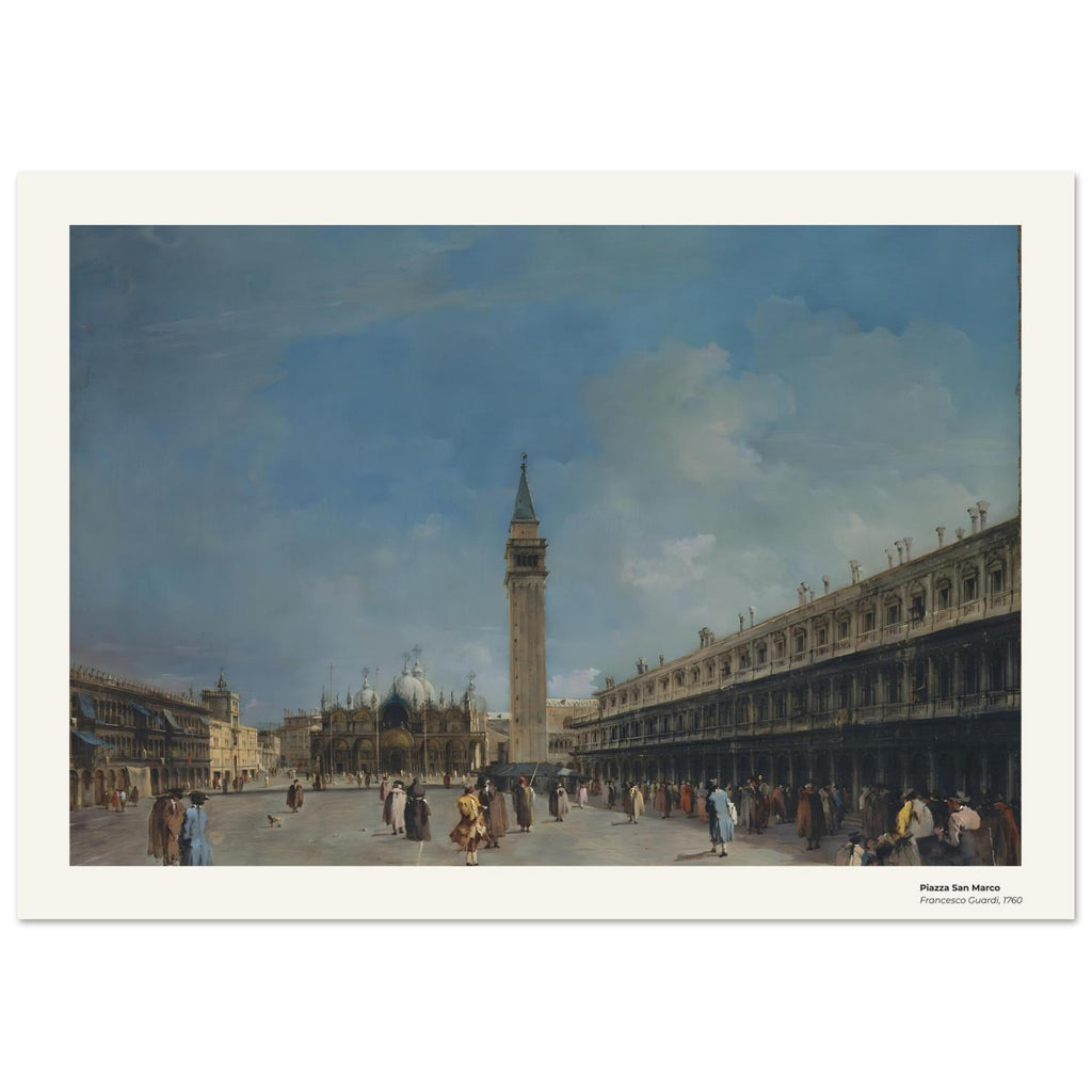 Place Saint-Marc – Francesco Guardi, détail de la reproduction
