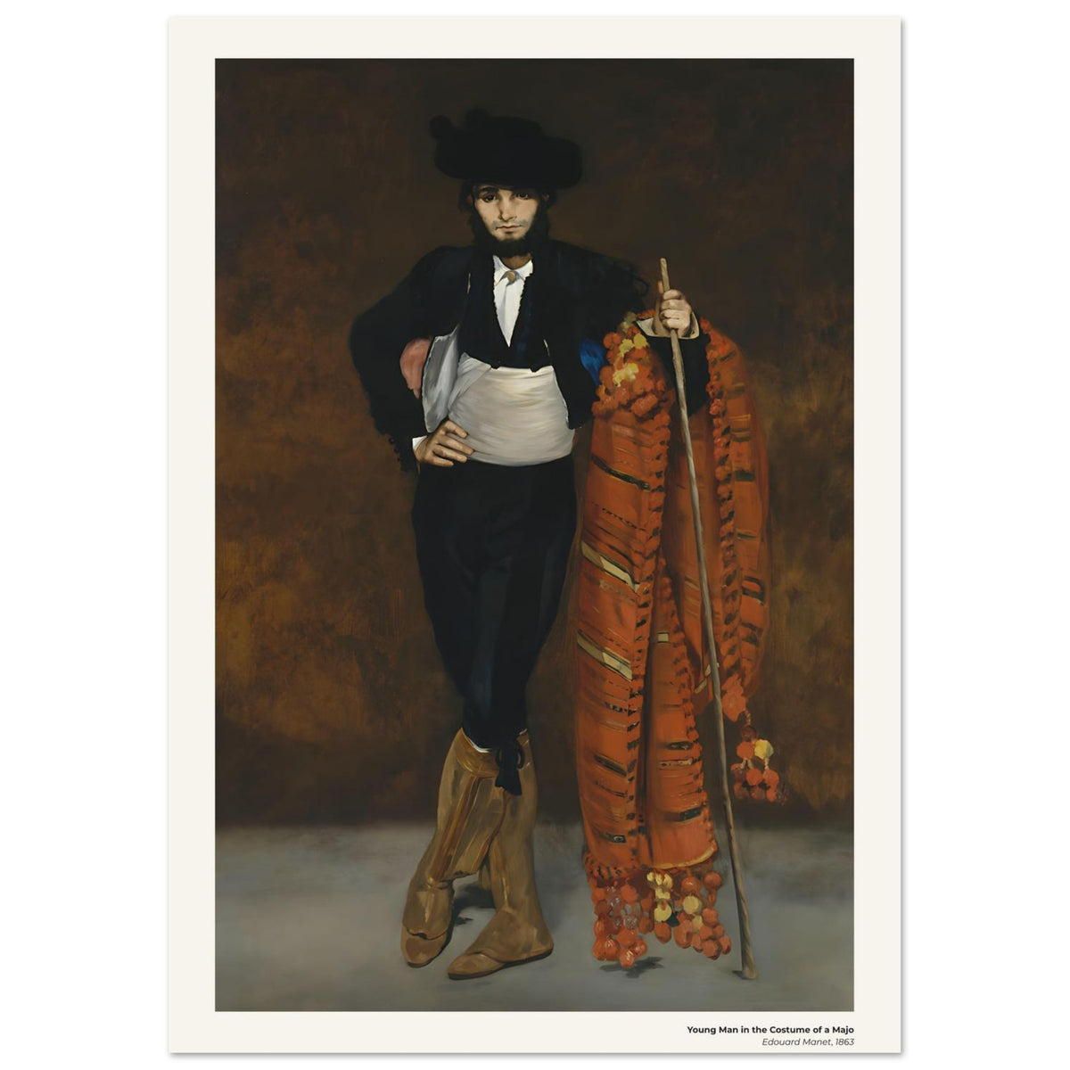 Jeune homme en costume de majo – Édouard Manet, détail de la reproduction