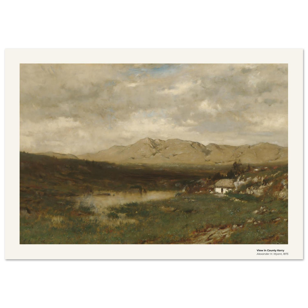 Vue dans le comté de Kerry – Alexander H. Wyant, détail de la reproduction