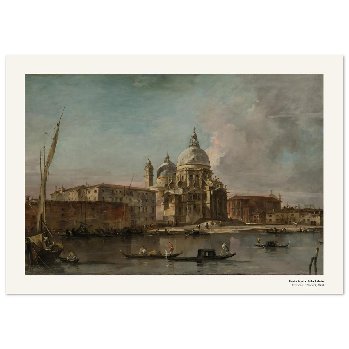 Santa Maria della Salute – Francesco Guardi, détail de la reproduction