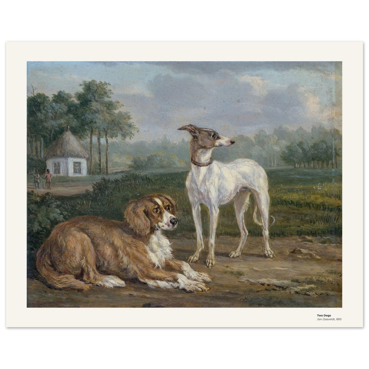 Deux chiens – Jan Dasveldt, reproduction d'art