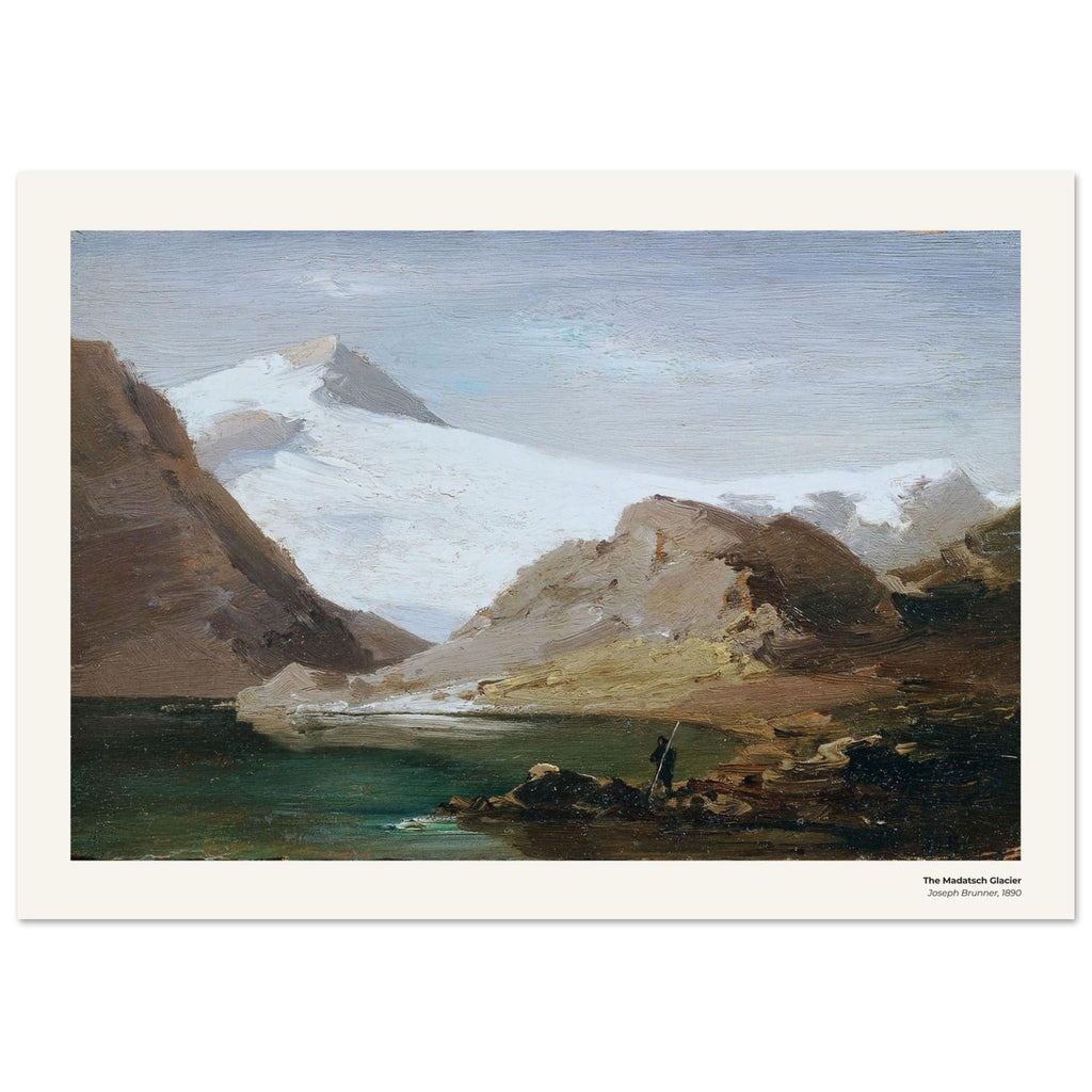 Le glacier du Madatsch – Joseph Brunner, reproduction d'art