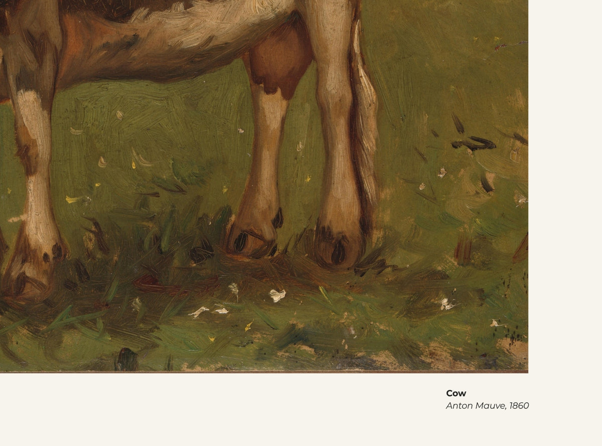 Vache – Anton Mauve, avec légende titre et artiste
