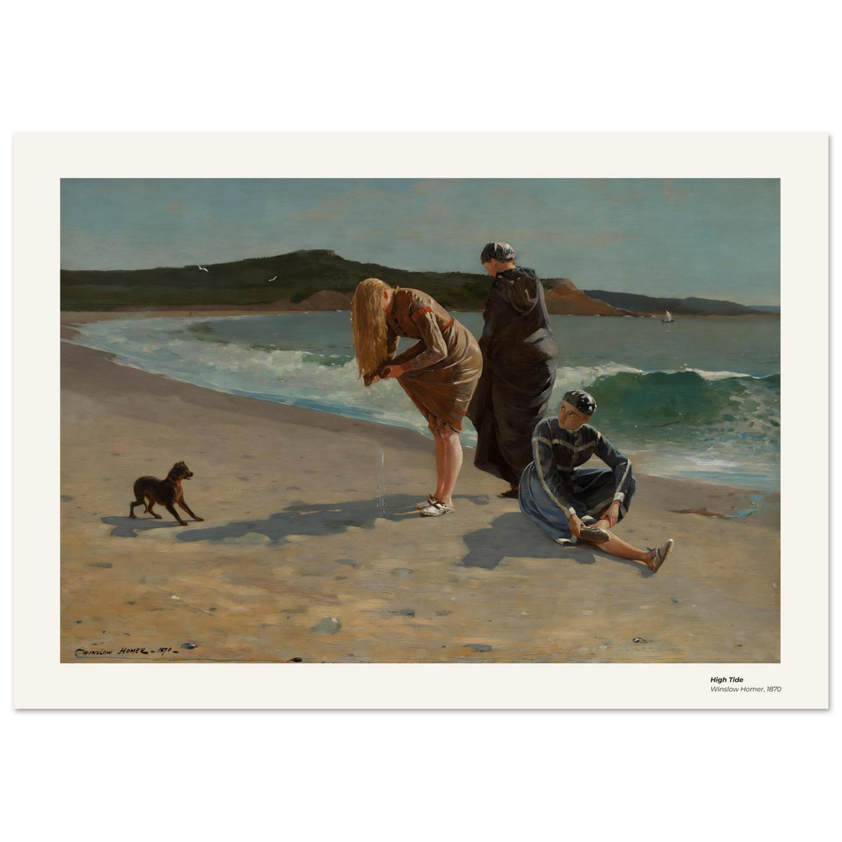 Marée haute – Winslow Homer, détail de la reproduction