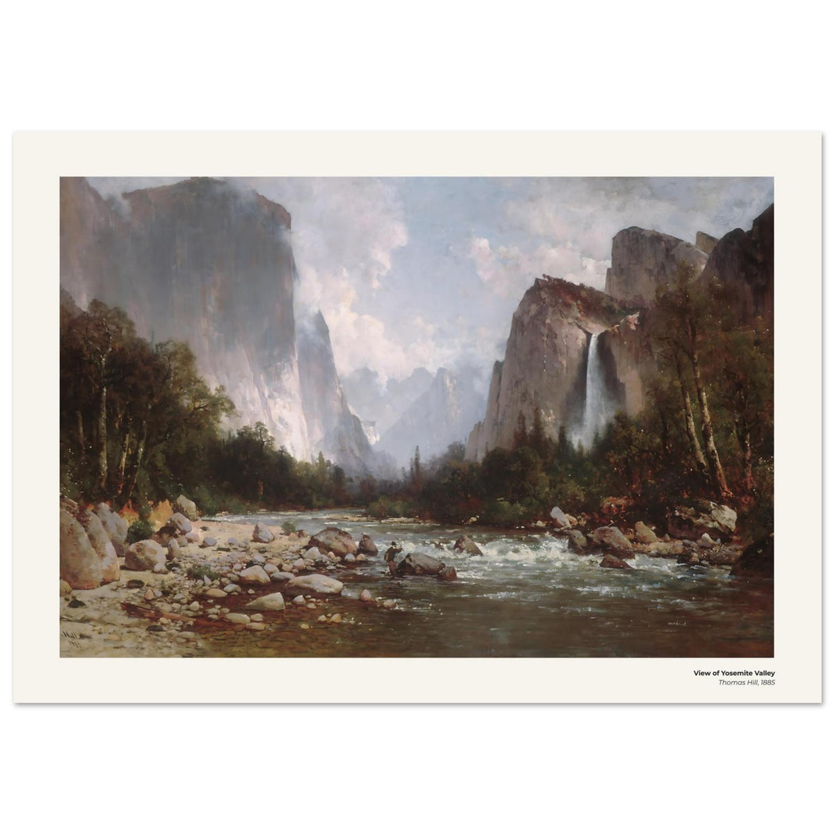 Vue de la vallée de Yosemite – Thomas Hill, détail de la reproduction