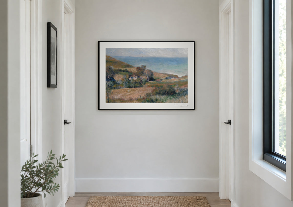Vue du littoral normand – Auguste Renoir, aperçu encadré en situation