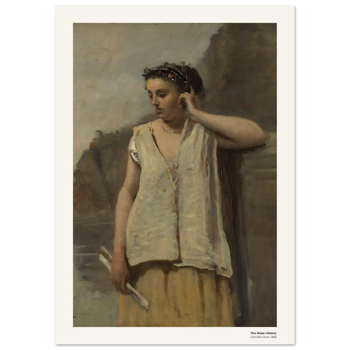 La Muse : Histoire – Camille Corot, reproduction d'art
