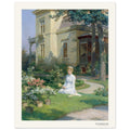 Jeune fille dans le jardin d'une villa – Julius Victor Berger, reproduction d'art