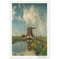 Moulin à vent sur un canal de polder – Paul Joseph Constantin Gabriël, détail de la reproduction