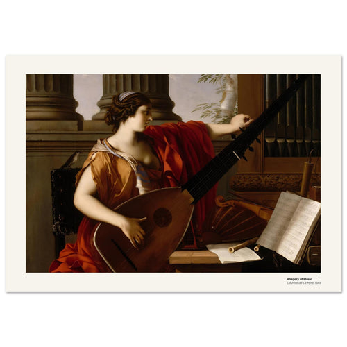Allégorie de la musique – Laurent de La Hyre, reproduction d'art