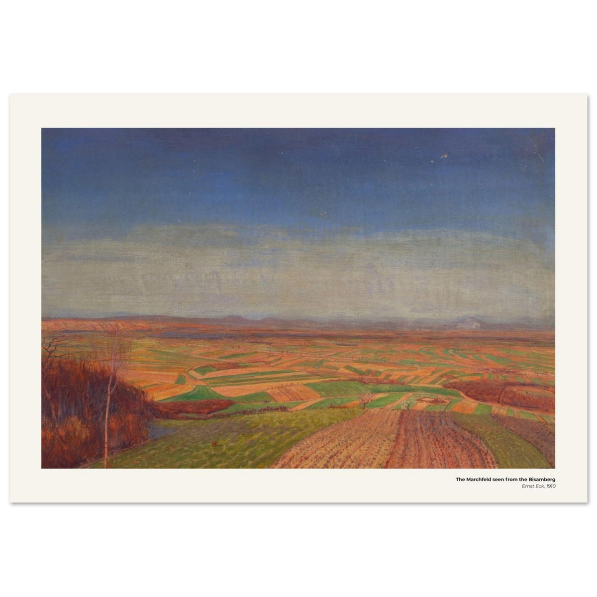 Le Marchfeld vu depuis le Bisamberg – Ernst Eck, reproduction d'art