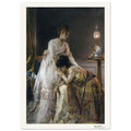 Après le bal – Alfred Stevens, détail de la reproduction
