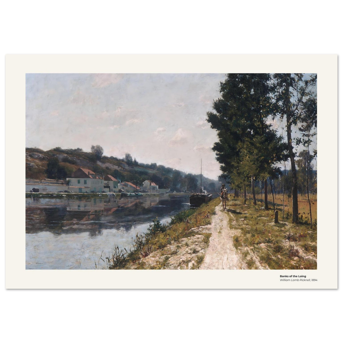Les bords du Loing – William Lamb Picknell, reproduction d'art