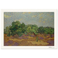 Oliviers – Vincent van Gogh, détail de la reproduction