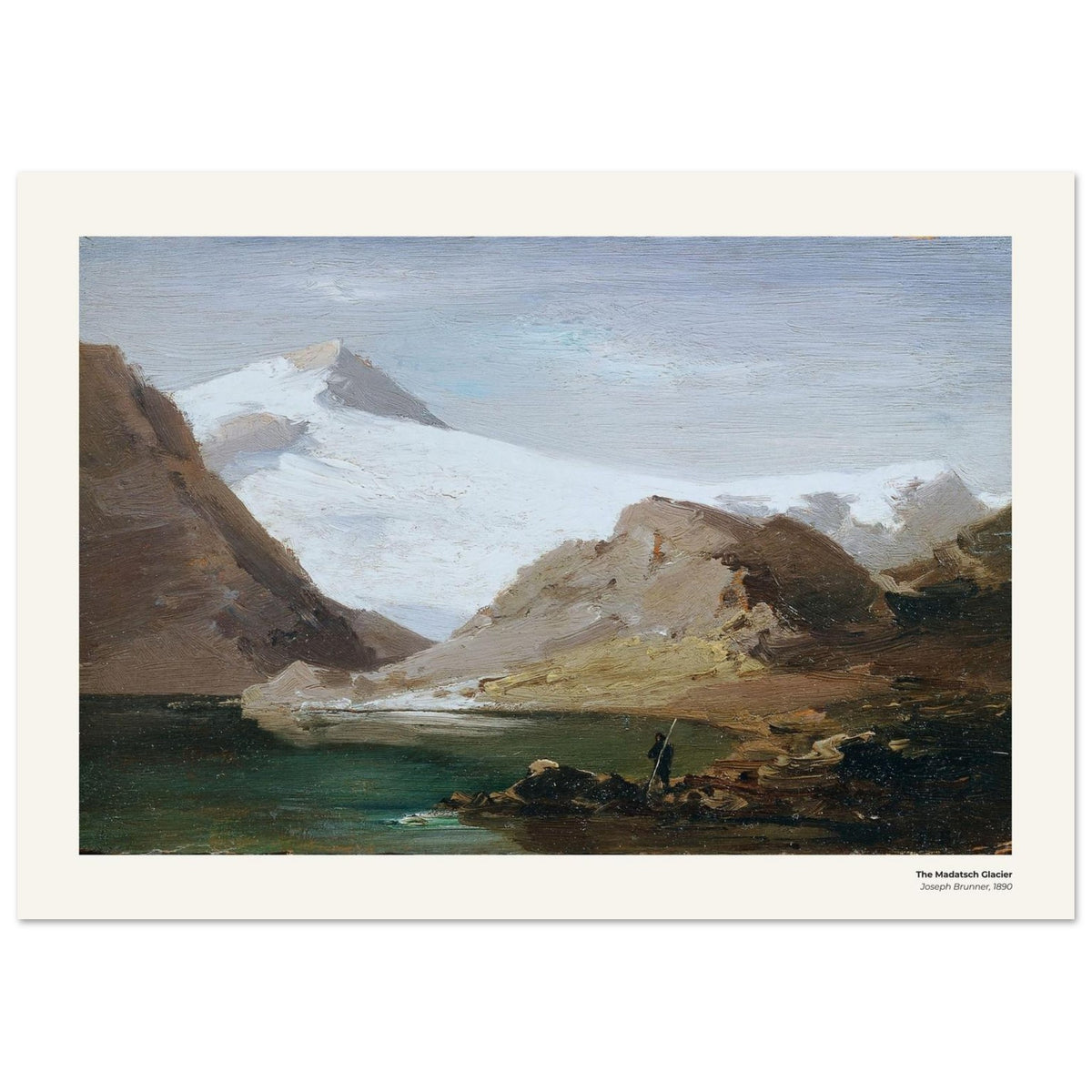 Le glacier du Madatsch – Joseph Brunner, reproduction d'art