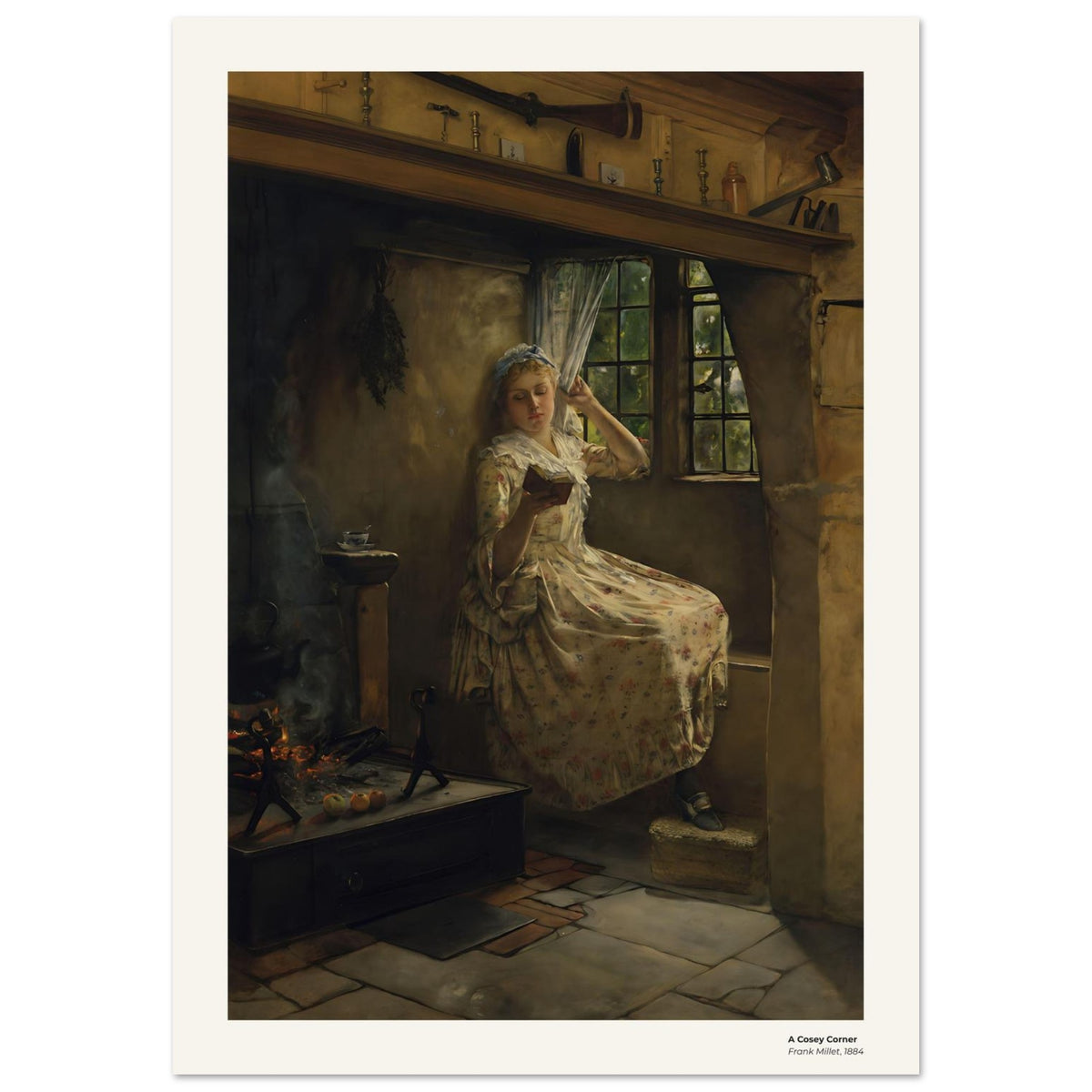Un coin douillet – Frank Millet, reproduction d'art