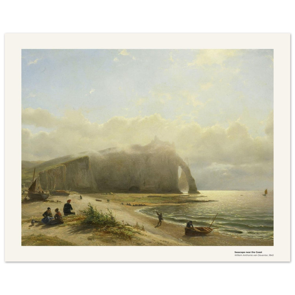 paysage marin près de la côte – Willem Anthonie van Deventer, reproduction d'art