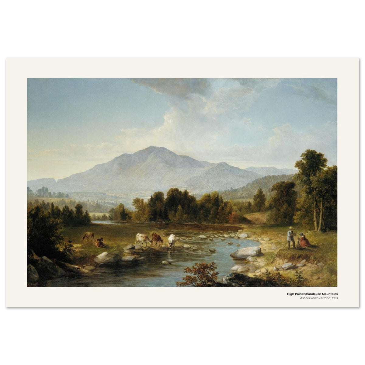 Point culminant : monts Shandaken – Asher Brown Durand, reproduction d'art